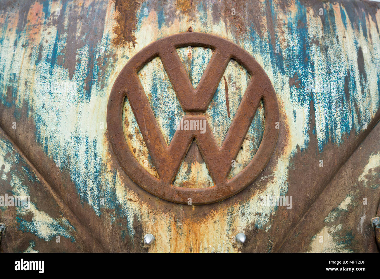 Vintage, retro Volkswagen VW Transorters Stockfoto