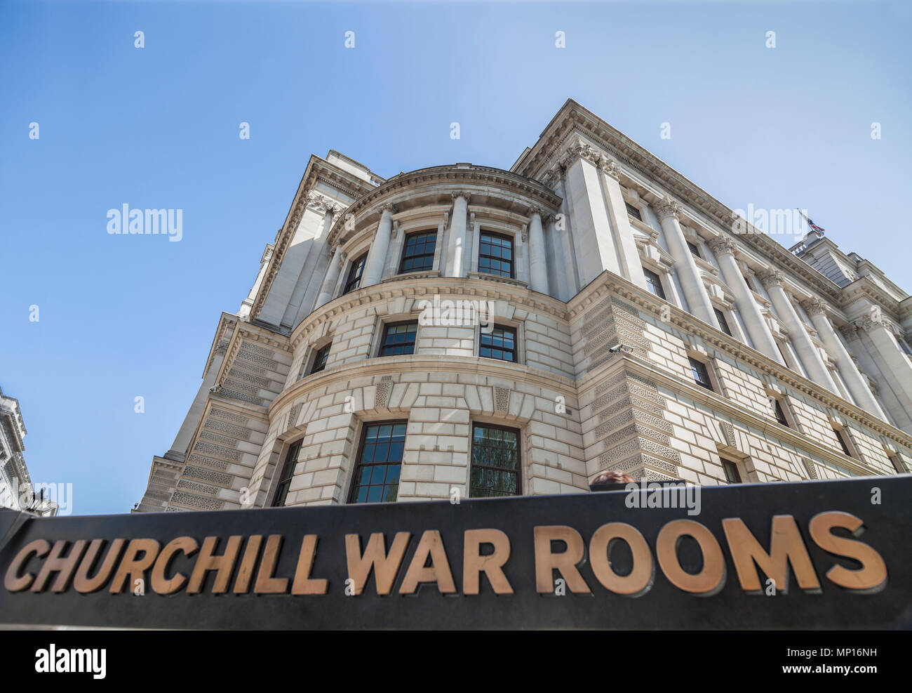 Imperial War Museum Churchill War Rooms, Westminster in London. Stockfoto