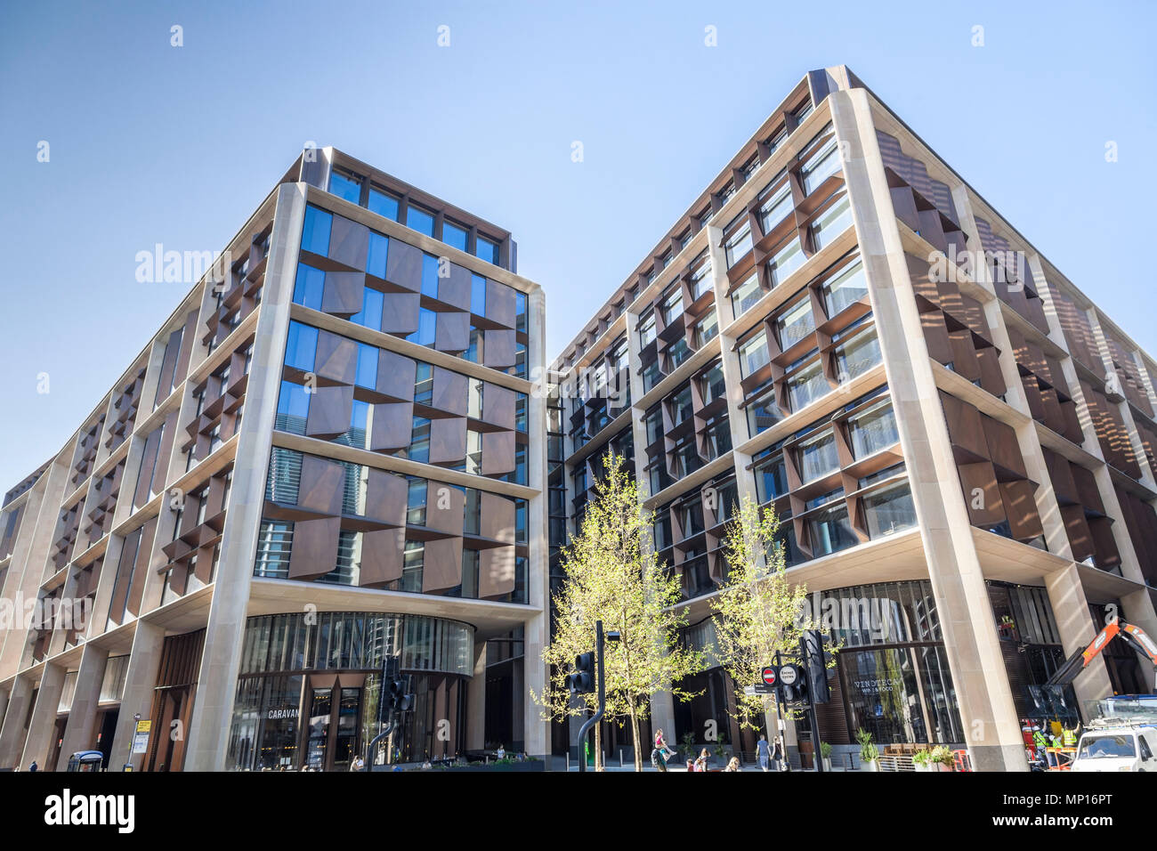 Bloomberg neue Zentrale in London. Stockfoto