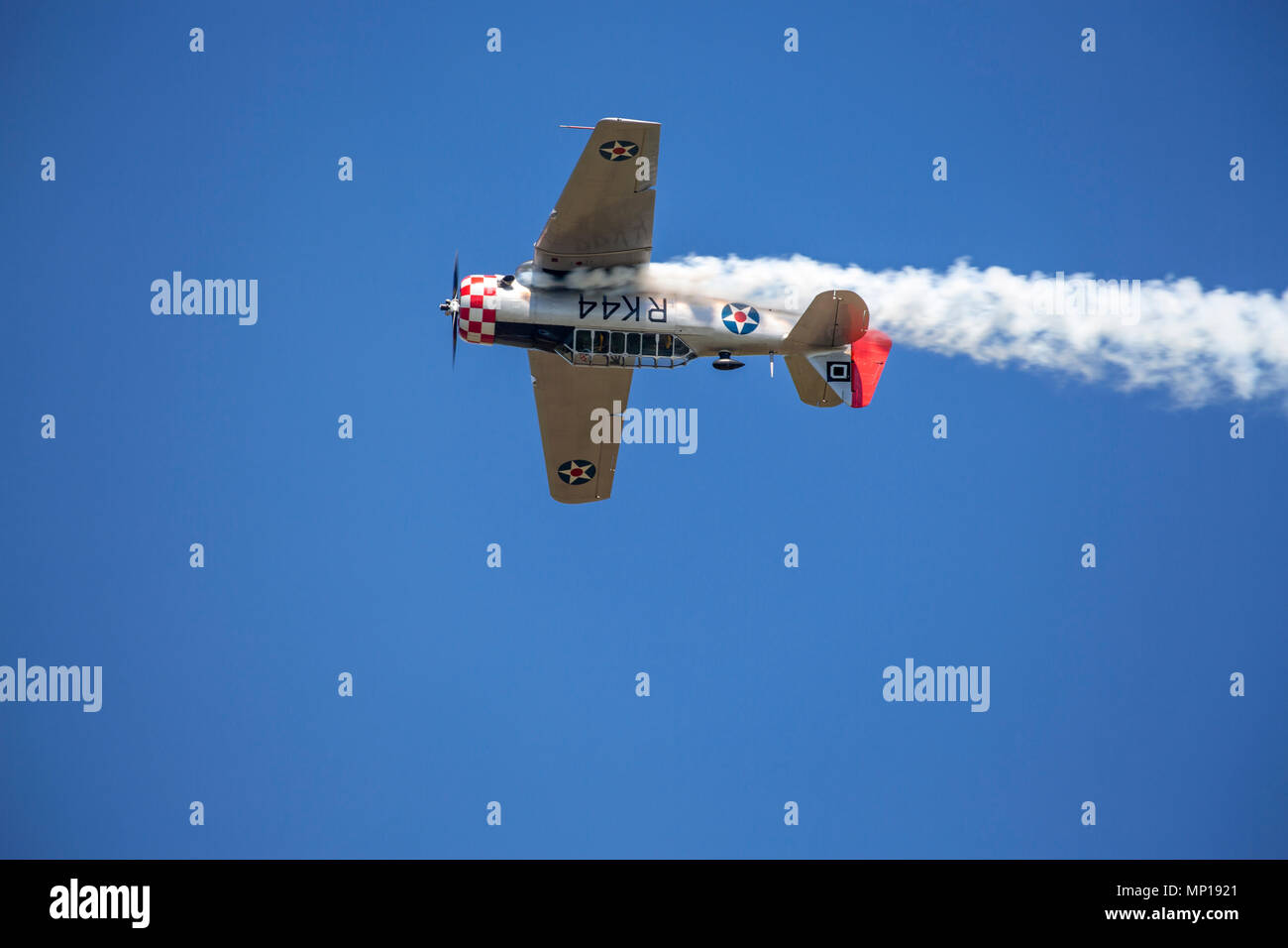 North American Texan Flugzeuge auf der zentralen Texas Airshow Stockfoto