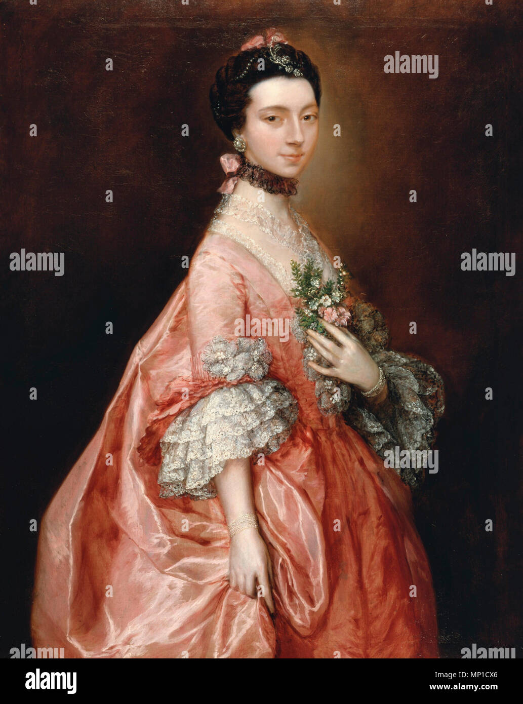 Maria Wenig, später Frau Carr - Thomas Gainsborough, 1763 Stockfoto