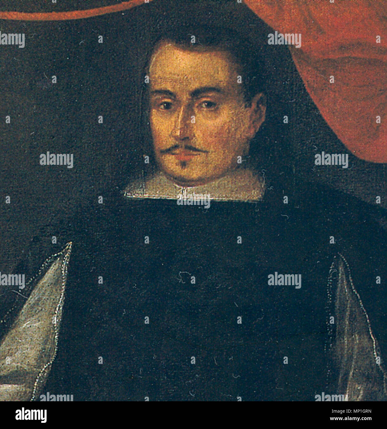 . Español: Francisco Ruiz Lozano, Cosmógrafo Bürgermeister del Perú. 1677. Anonyme 1078 RuizLozano Stockfoto