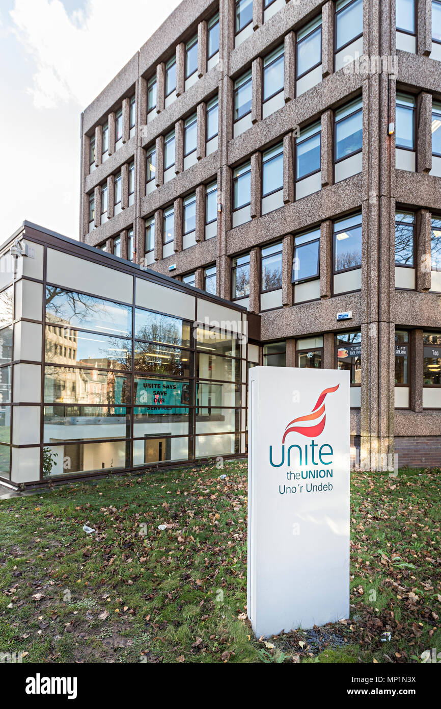 Unite Union Building, Cardiff, Wales, Großbritannien Stockfoto