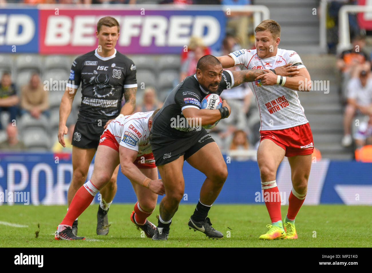 Newcastle, UK. 20. Mai 2018. Betfred Super League Magic Wochenende, Rumpf Kr v-Rumpf FC; Sika Manu von Hull FC Credit: Aktuelles Bilder/Alamy leben Nachrichten Stockfoto