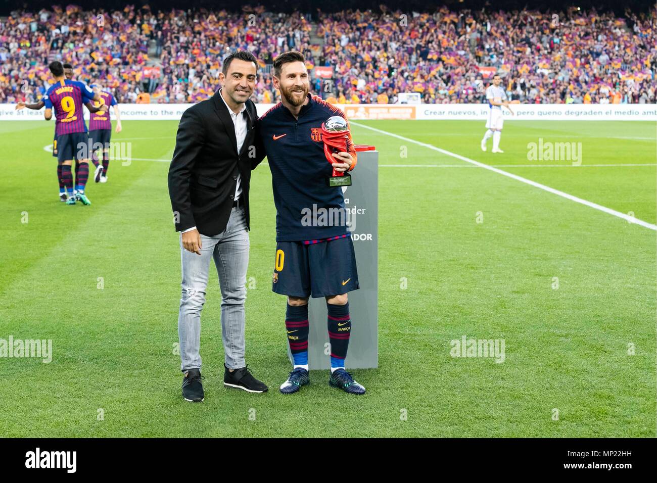 Barcelona 20 Mai Lionel Messi Vom Fc Barcelona Mit Seinem Sohn Ciro Und Seine Frau Antonella Roccuzzo Stockfotografie Alamy