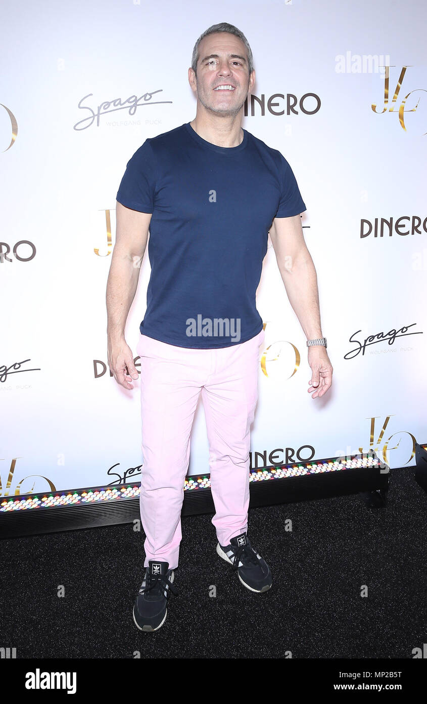 Las Vegas, NV, USA. 20 Mai, 2018. 20. Mai 2018 - Las Vegas, NV-Andy Cohen. Jennifer Lopez feiert Release der neuen Single 'dinero'' mit Wolfgang Puck während des Sneak Peek der Neuen Spago im Bellagio. Photo Credit: MJT/AdMedia Credit: Mjt/AdMedia/ZUMA Draht/Alamy leben Nachrichten Stockfoto