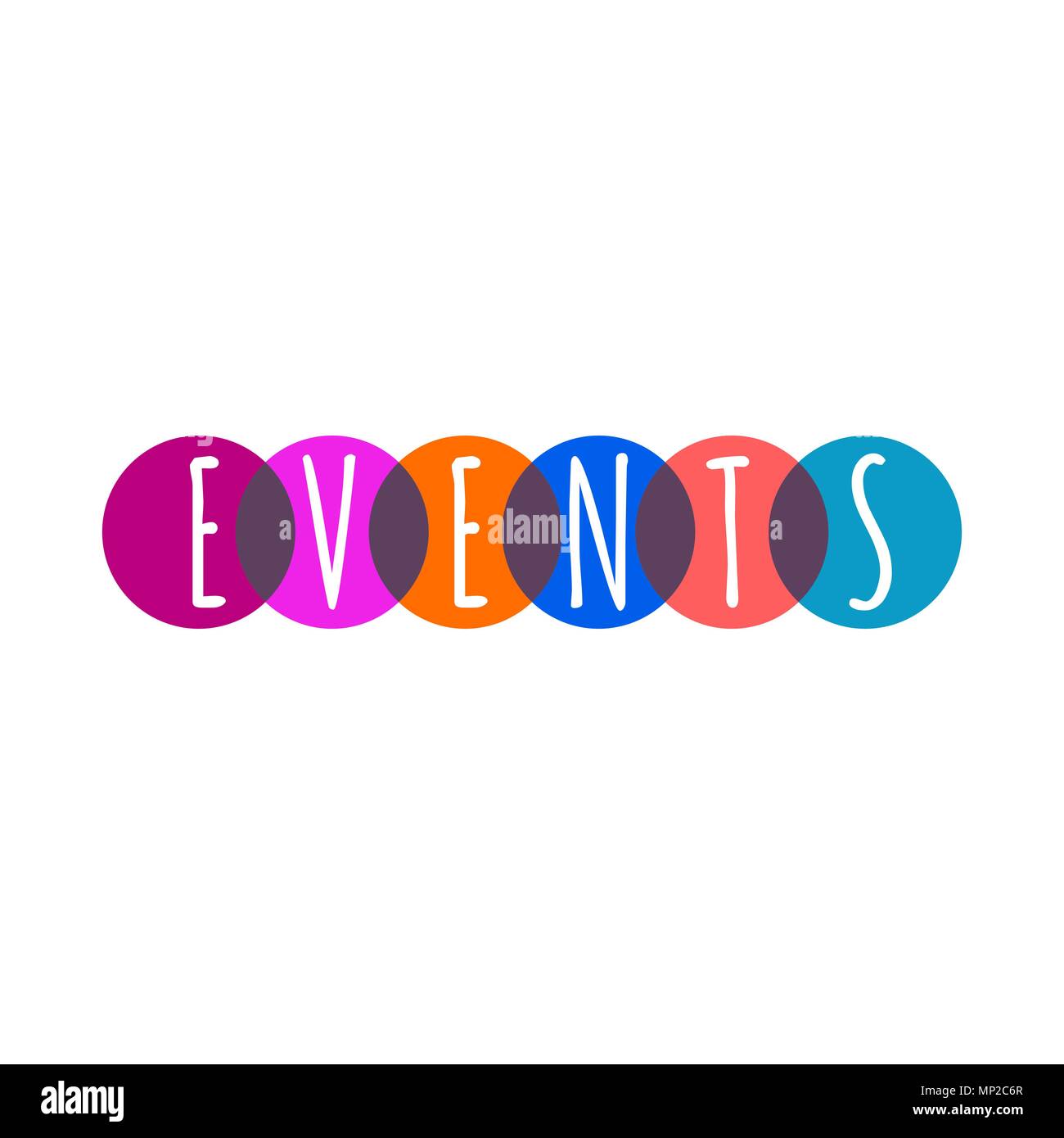 Symbol Der Ereignisse Logo Der Agentur Die Organisation Von Veranstaltungen Vector Lieferbar Stock Vektorgrafik Alamy