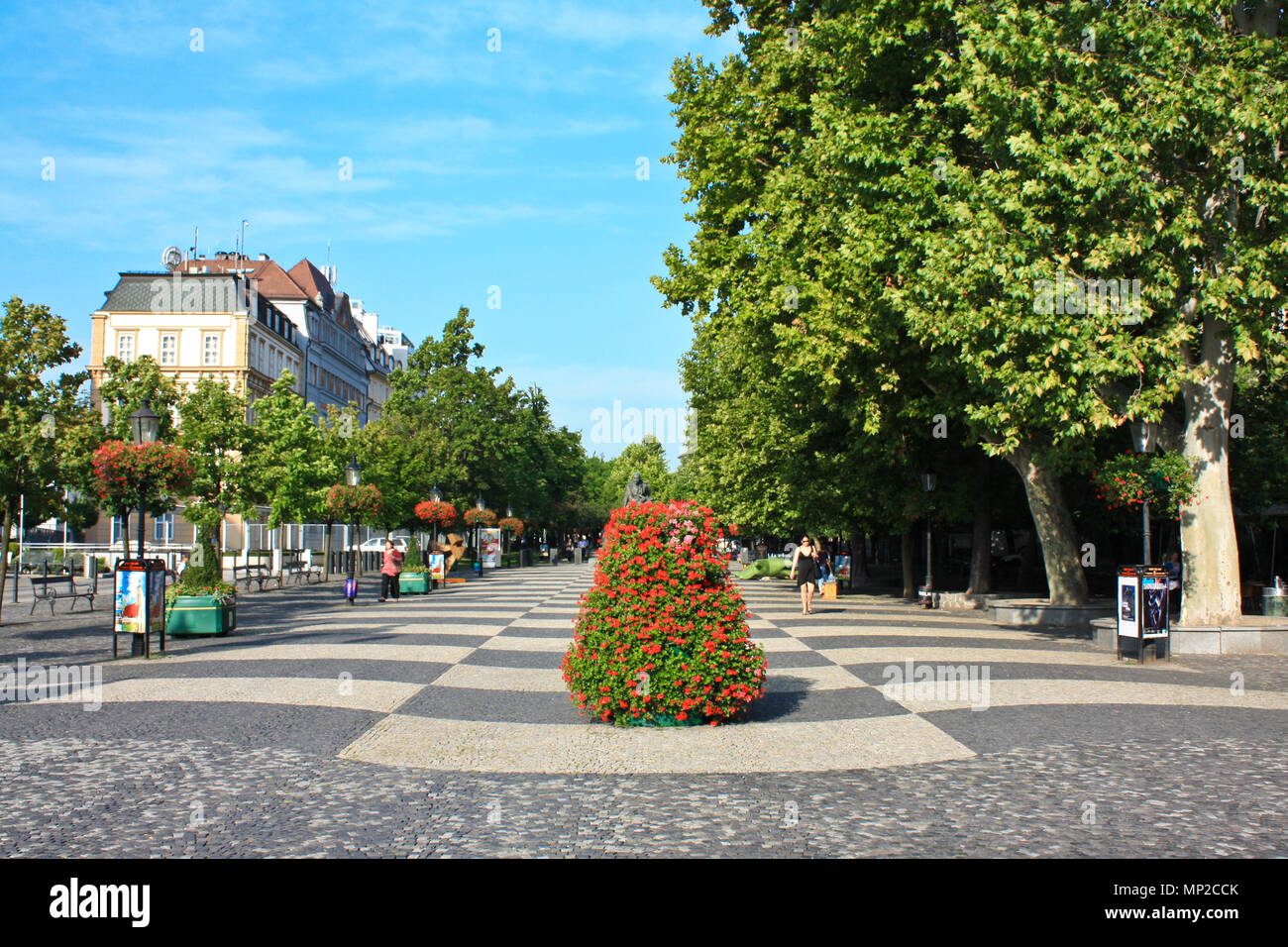 Alten platz in Bratislava Stockfoto