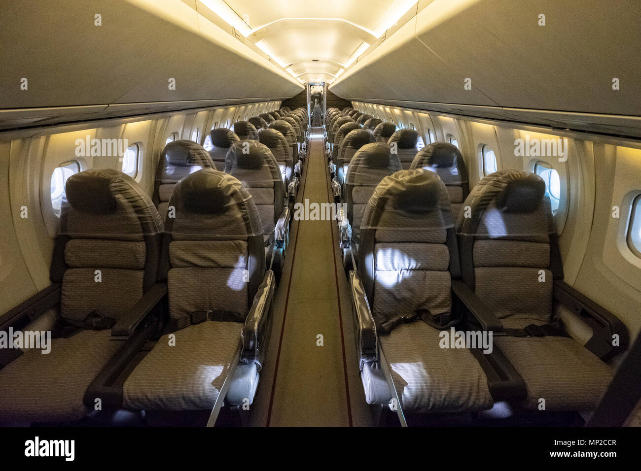 Cabin Interior Von British Airways Concorde Auf Anzeige In