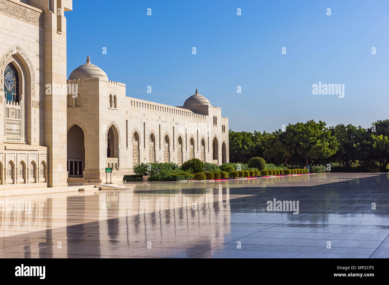 Sultan Qaboos Grand Mosque in Muscat, Oman Stockfoto