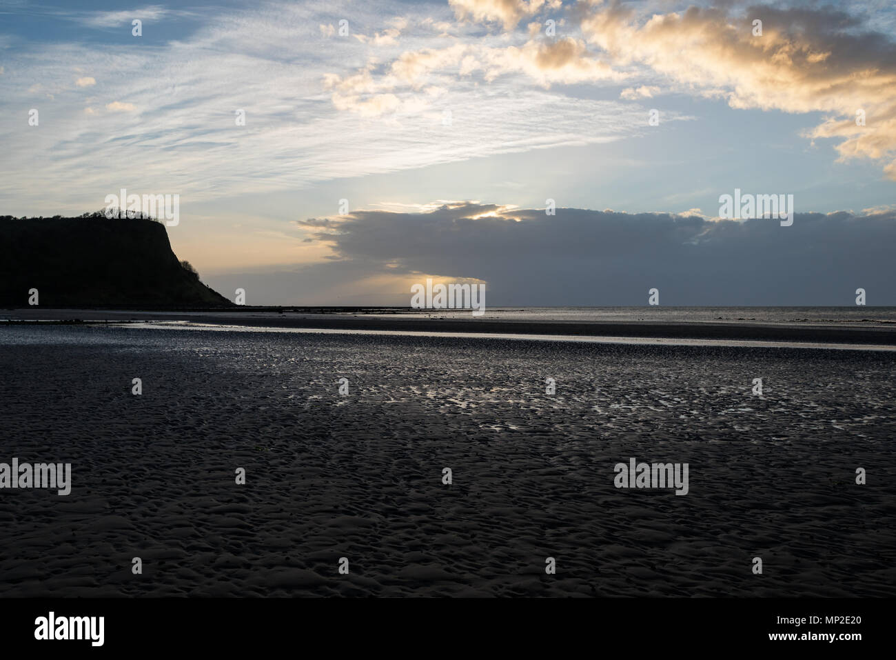 Ayr Strand Schottland Stockfoto