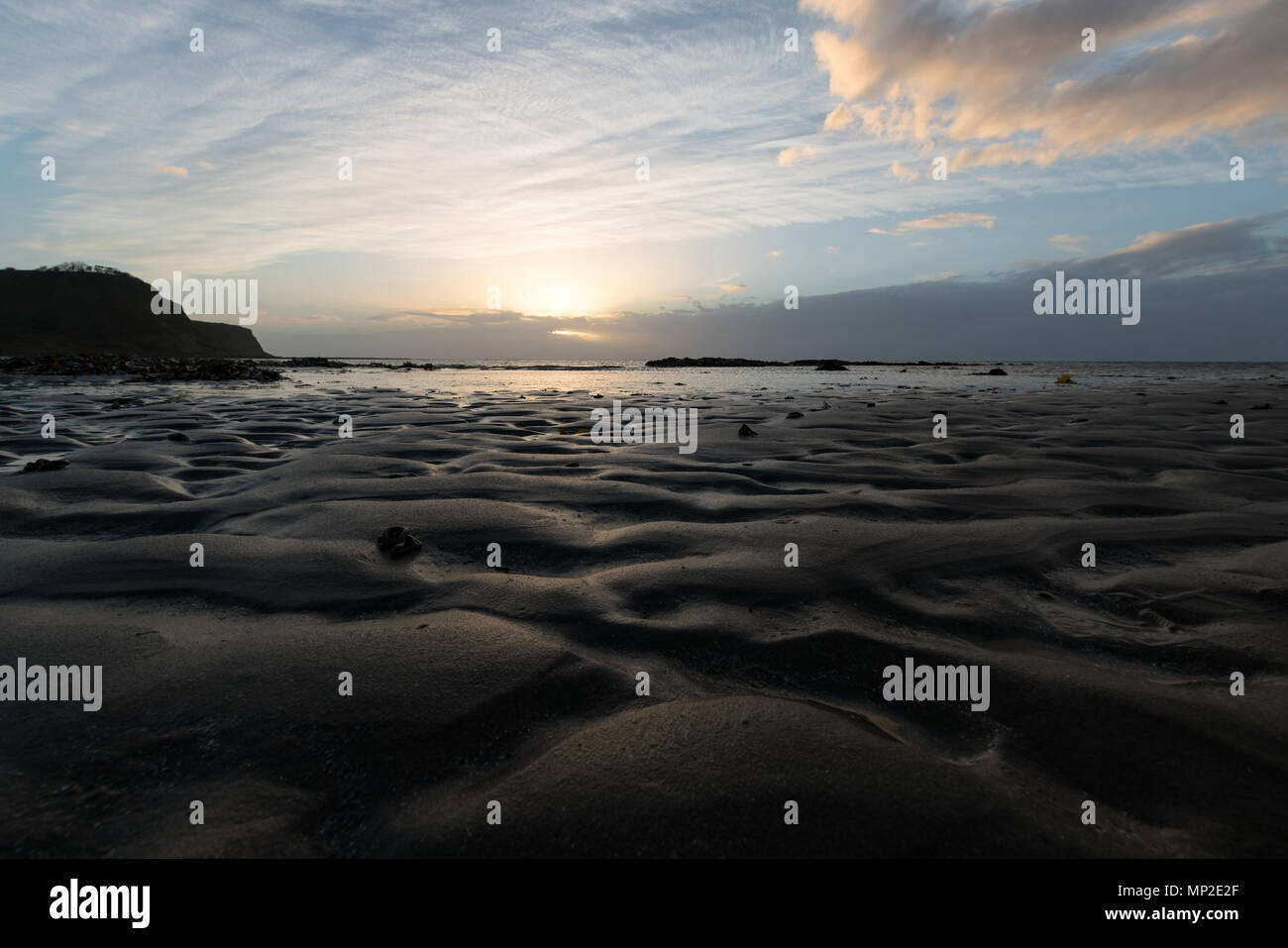 Ayr Strand Schottland Stockfoto