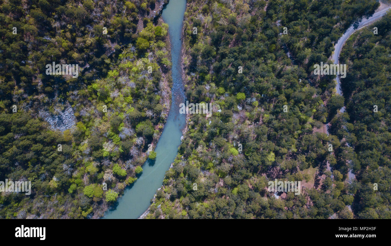 Eine Drohne Bild in Arkansas, USA Stockfoto