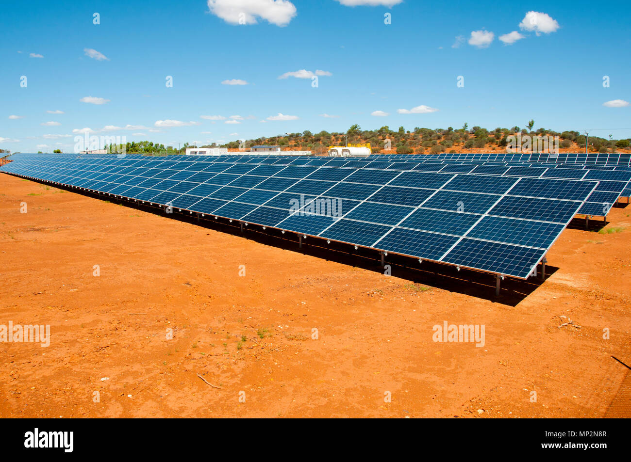 Solar Power Station - Australien Stockfoto