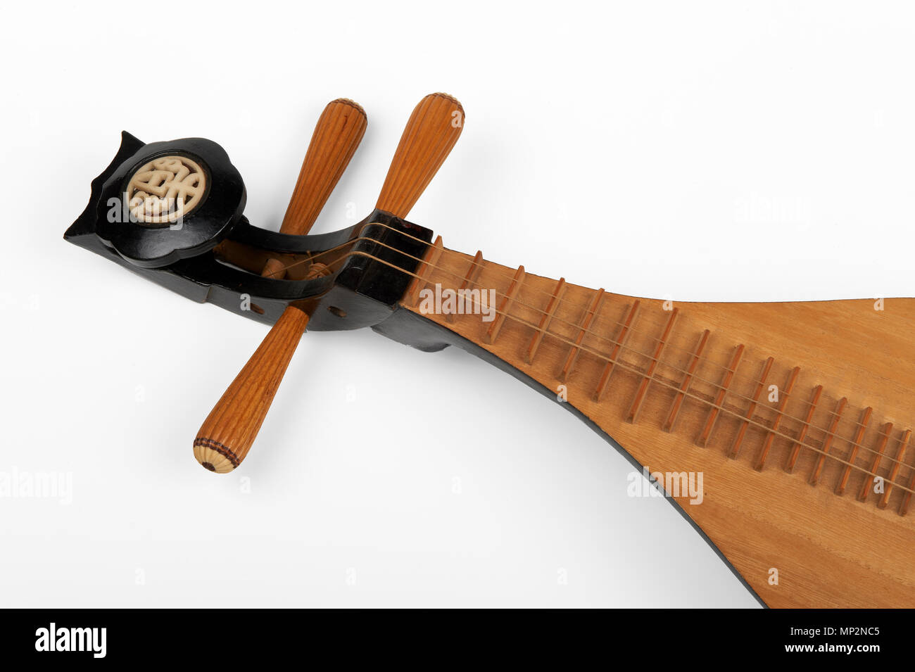 Eine liuqin drei Saiteninstrumenten, chinesische Laute Stockfoto