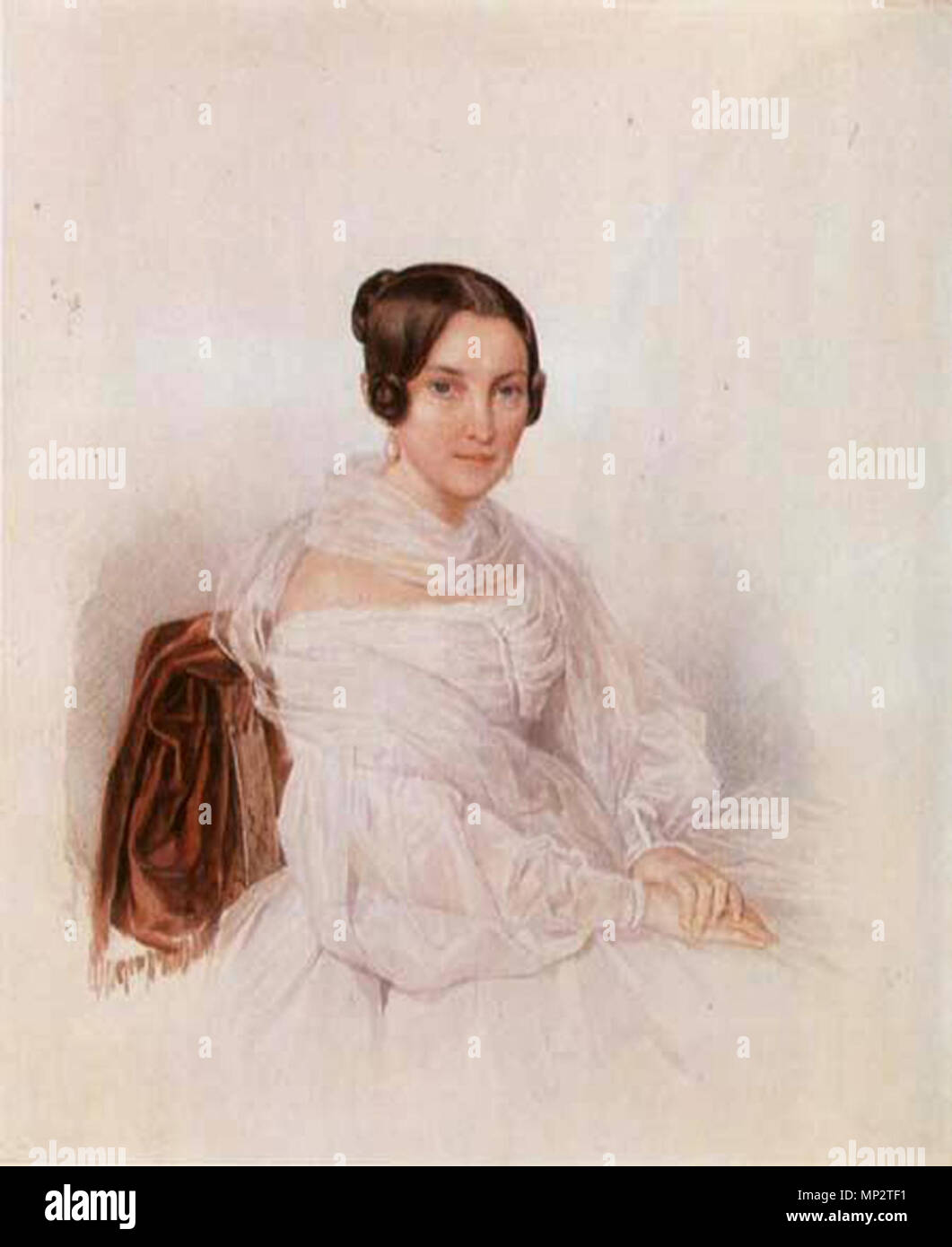. Александра Петровна Мордвинова, ур. Толстая (1804-1858), с 1838 года. жена А Н. Мордвинова (1799-1856). 19. Pjotr Fyodorovich Sokolov (1791 - 1848) Alternative Namen Русский: Пётр Федорович Соколов Englisch: pjotr Fyodorovich Sokolov Beschreibung Russische aquarellist Datum der Geburt / Tod 1791 15. August 1848 (3. August 1848 im Julianischen Kalender) Ort der Geburt / Tod Moskau Русский: село Старый Мерчик, Валковский уезд, Харьковская губерния, Российская империя Standort Moskau Authority control: Q 1994515 VIAF: 79468966 ULAN: 500120924 WGA: SOKOLOV, Pjotr Fyodorovich GND: 12. Stockfoto