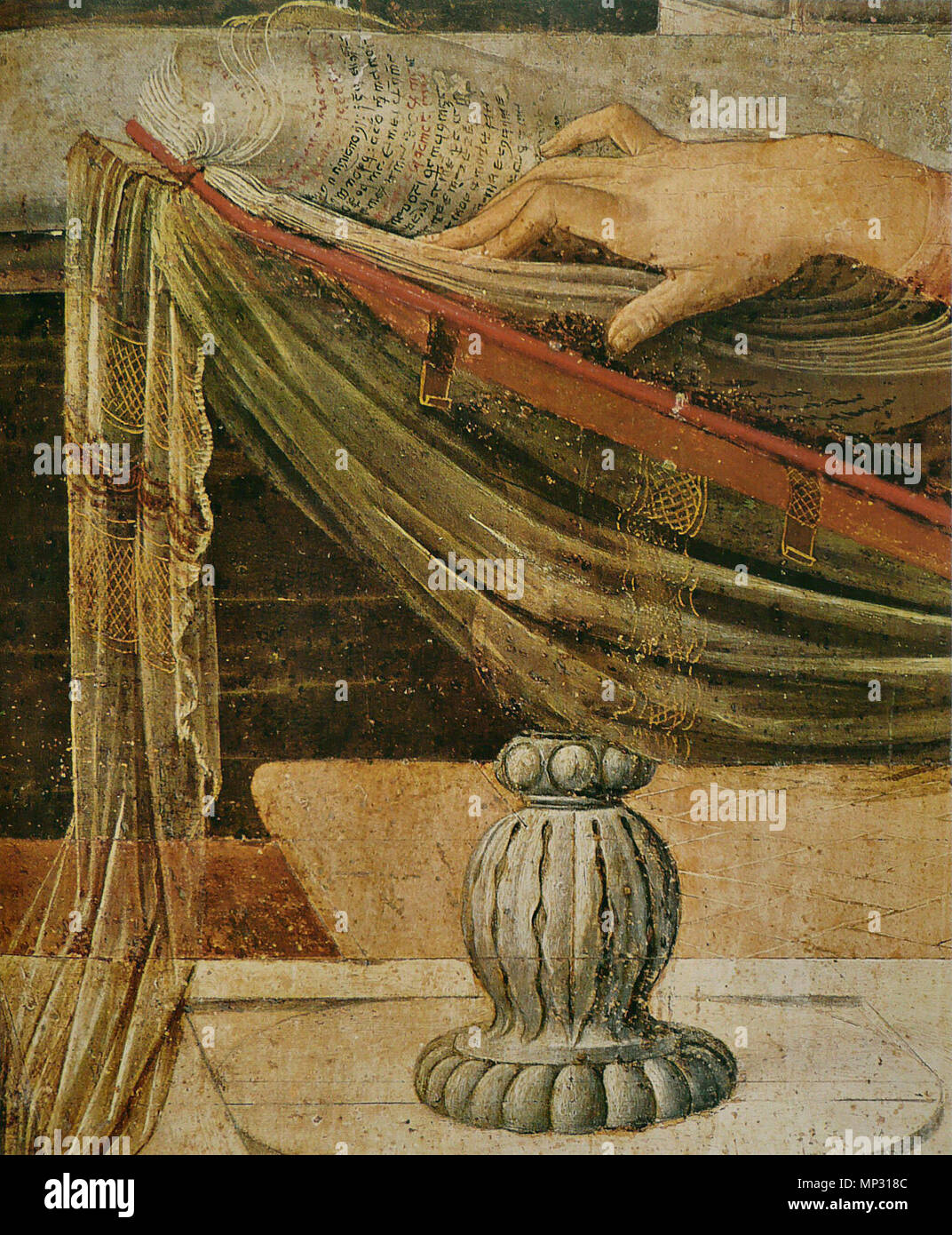 836 Léonard de Vinci - Annonciation Stockfoto