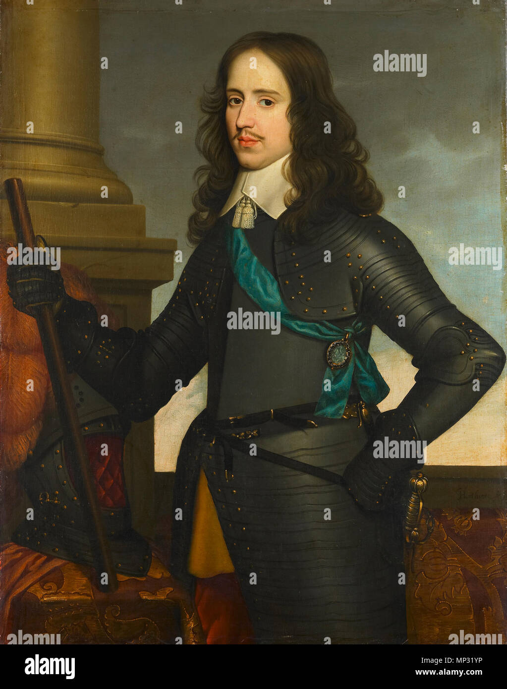 Porträt von William II (1626-1650), Prinz von Oranien. Teil einer Reihe, zusammen mit Datei: Workshop von Michiel Jansz. van Mierevelt 005.jpg, Datei: Schule von Michiel Jansz. van Mierevelt001.jpg und Datei: Frederik Hendrik Jansz von Michiel van Mierevelt.jpg. 1651. 1273 Workshop von Gerard van Honthorst 001 Stockfoto