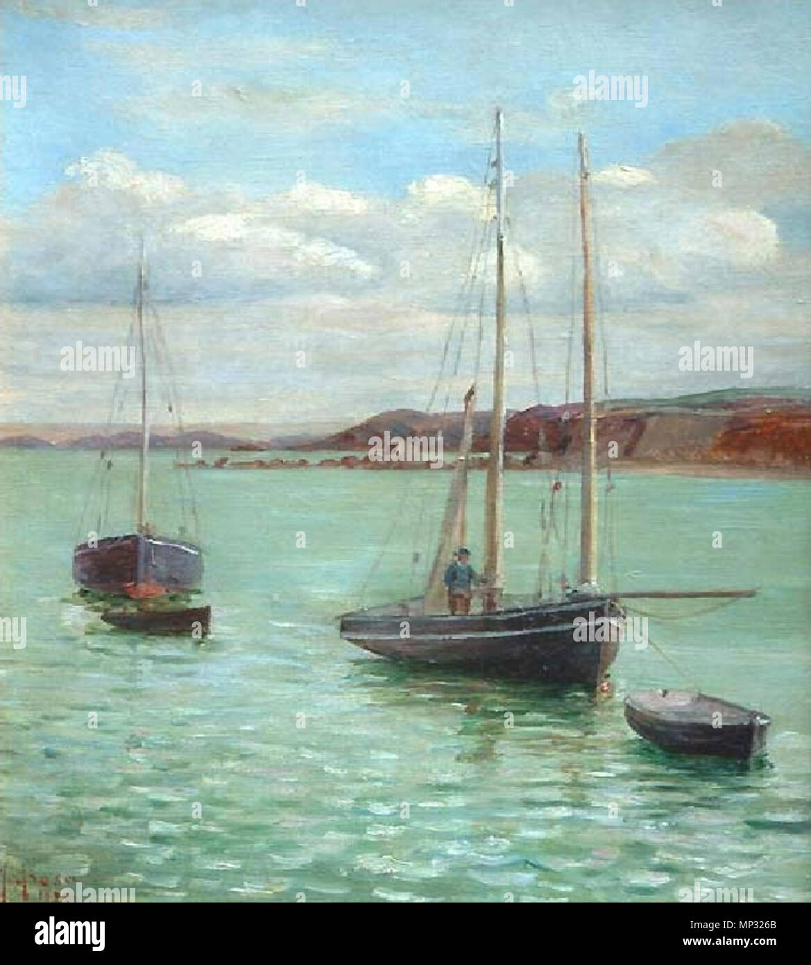 . Englisch: DES installationsstandorts", Ölgemälde auf Leinwand von Marguerite Arosa (1854-1903). zweiten Hälfte des 19. Jahrhunderts. Marguerite Arosa (1854-1903) 856 Marguerite Arosa003 Stockfoto