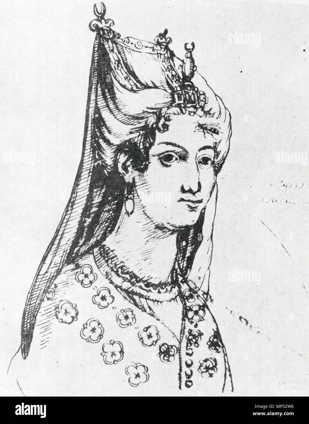 . Deutsch: Das Porträt von Mariam Dadiani, die Königin von Kartli. von 1630 bis 1649. Teramo Castelli (1597-1659) Alternative Namen დონ კრისტოფორო დე კასტელი Beschreibung italienische Missionar Datum der Geburt / Tod 1600 1695 Ort der Geburt Genua Arbeitsort Georgien (1631-1654) Kontrolle: Q 12866007 VIAF: 274645126 87820493 LCCN: n GND: 1052503756 SUDOC: 145297799 CiNii: DA 13667384 WorldCat 859 Mariam dadiani Stockfoto