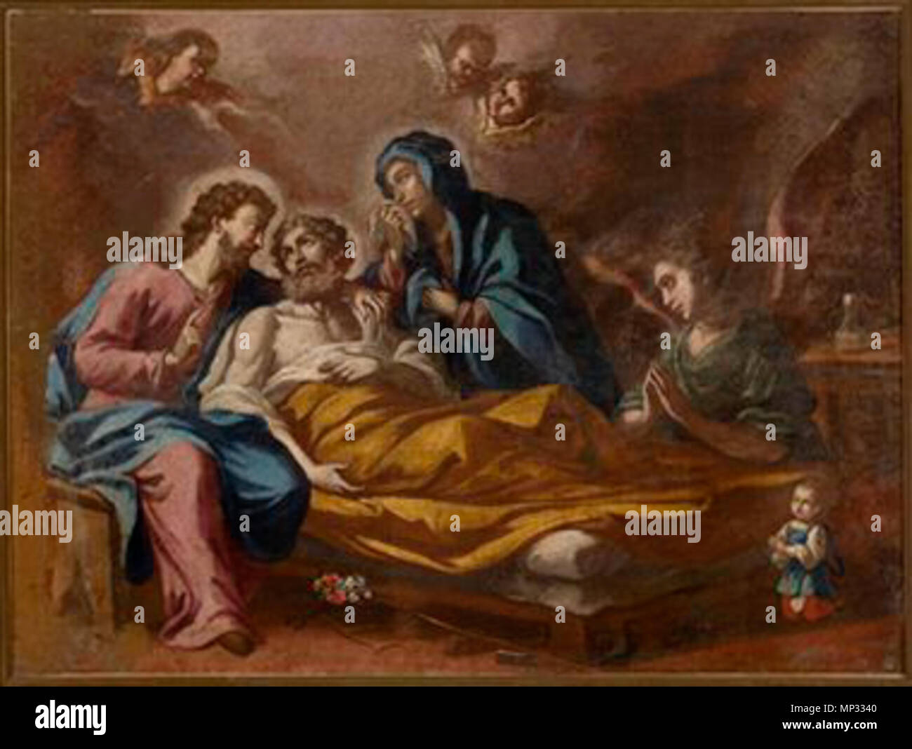 N 13349 0043 1129 Smrt sv. Jožefa (18.st.) Stockfoto
