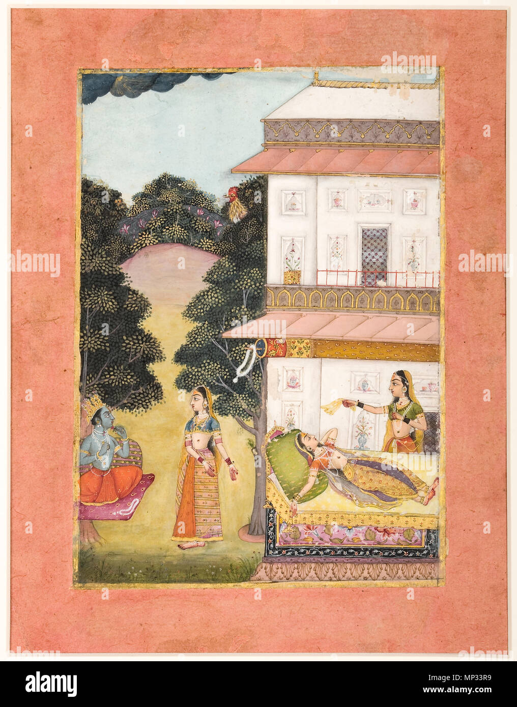 . Englisch: Serie Titel: Der Kenner begeistern Anzeige Artist: Hamid Ruknuddin Erstellungsdatum: 1685 Display Abmessungen: 7 7/16 in. x 5 1/4 in. (18,9 cm x 13,3 cm) Kreditlinie: Edwin Binney 3 Sammlung Beitritt Artikelnummer: 1990.787 Sammlung: <a href='Http://www.sdmart.org/art/our-collection/asian-art' rel='nofollow'> Die San Diego Museum der Kunst</a>. 22 März 2010, 11:49:11. Englisch: thesandiegomuseumofartcollection 1037 Radha Kiefern (6124517373) Stockfoto