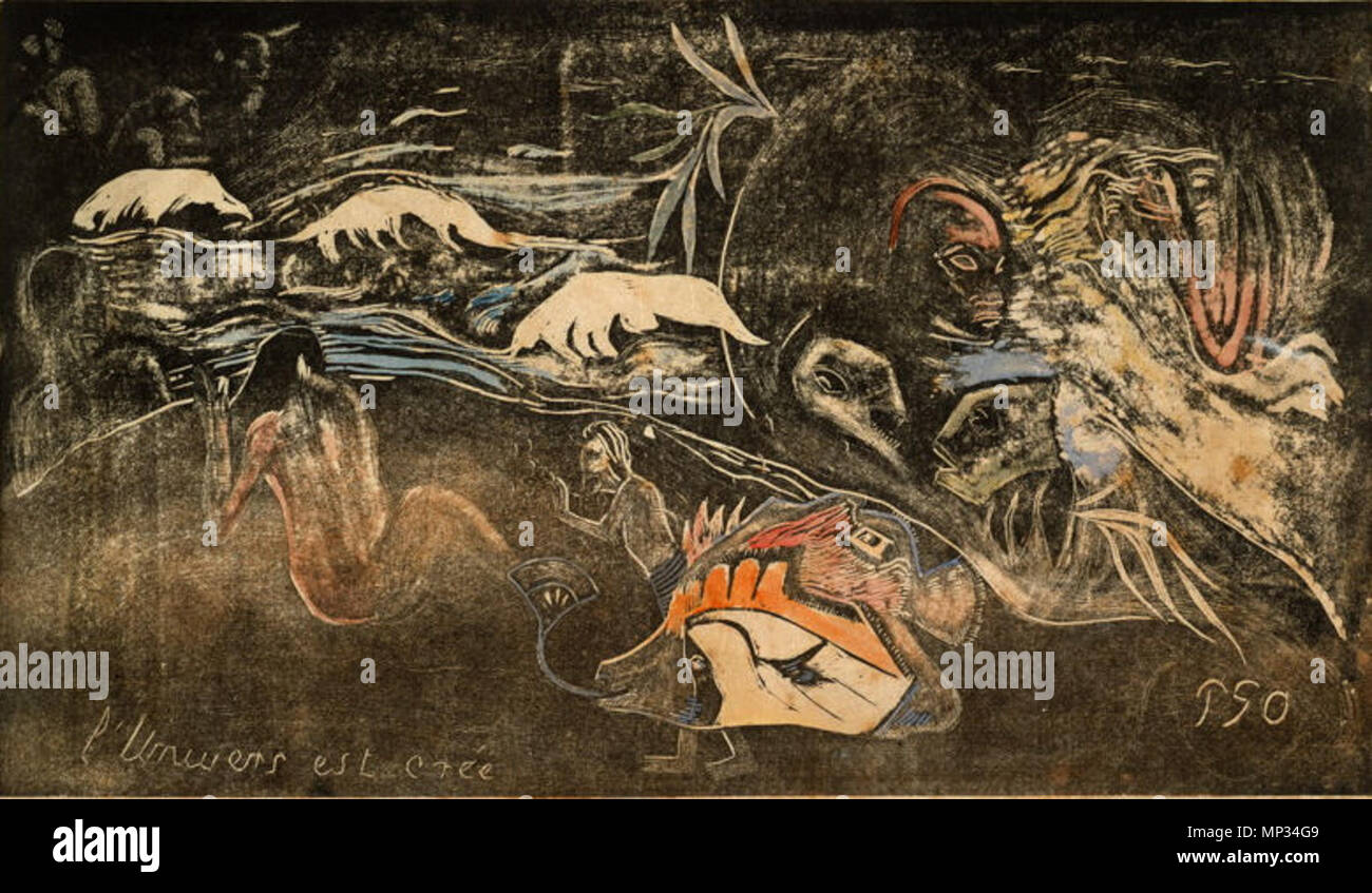 1150 Suite Noa Noa-L'Univers est crée Stockfoto