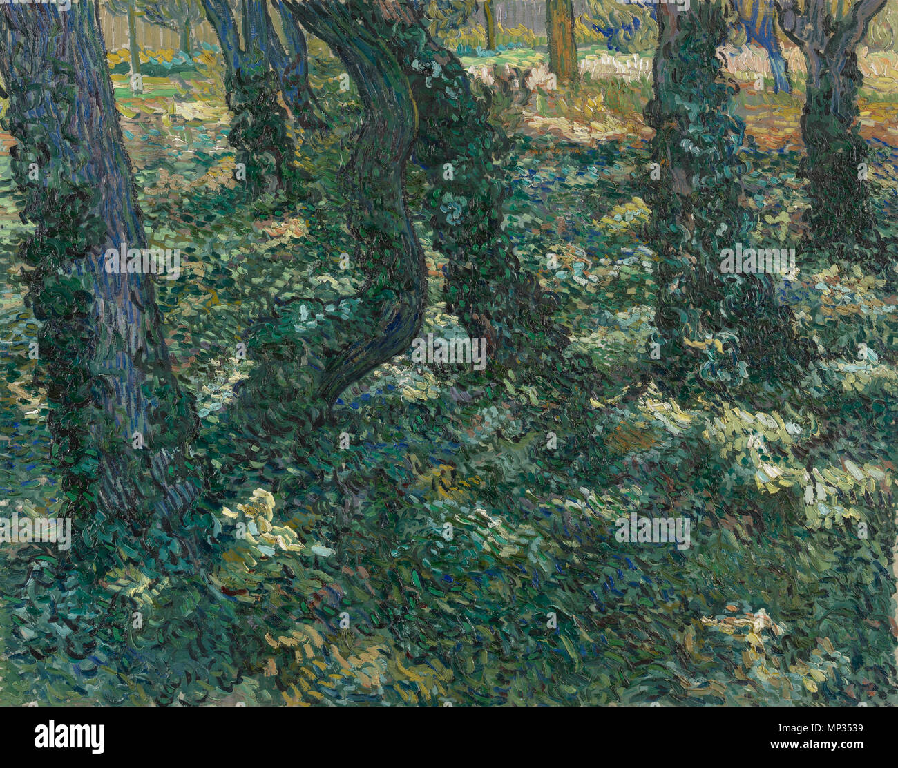Englisch: Unterholz Nederlands: Kreupelhout. Englisch: Gemälde von Vincent van Gogh, 1889 Nederlands: Schilderij van Vincent van Gogh, 1889. 1889. 775 Kreupelhout-s 0051 V 1962 - Van Gogh Museum Stockfoto