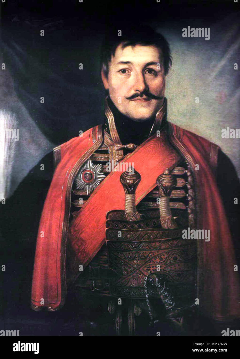 757 Petrović Karađorđe, von Vladimir Borovikovsky, 1816 Stockfoto