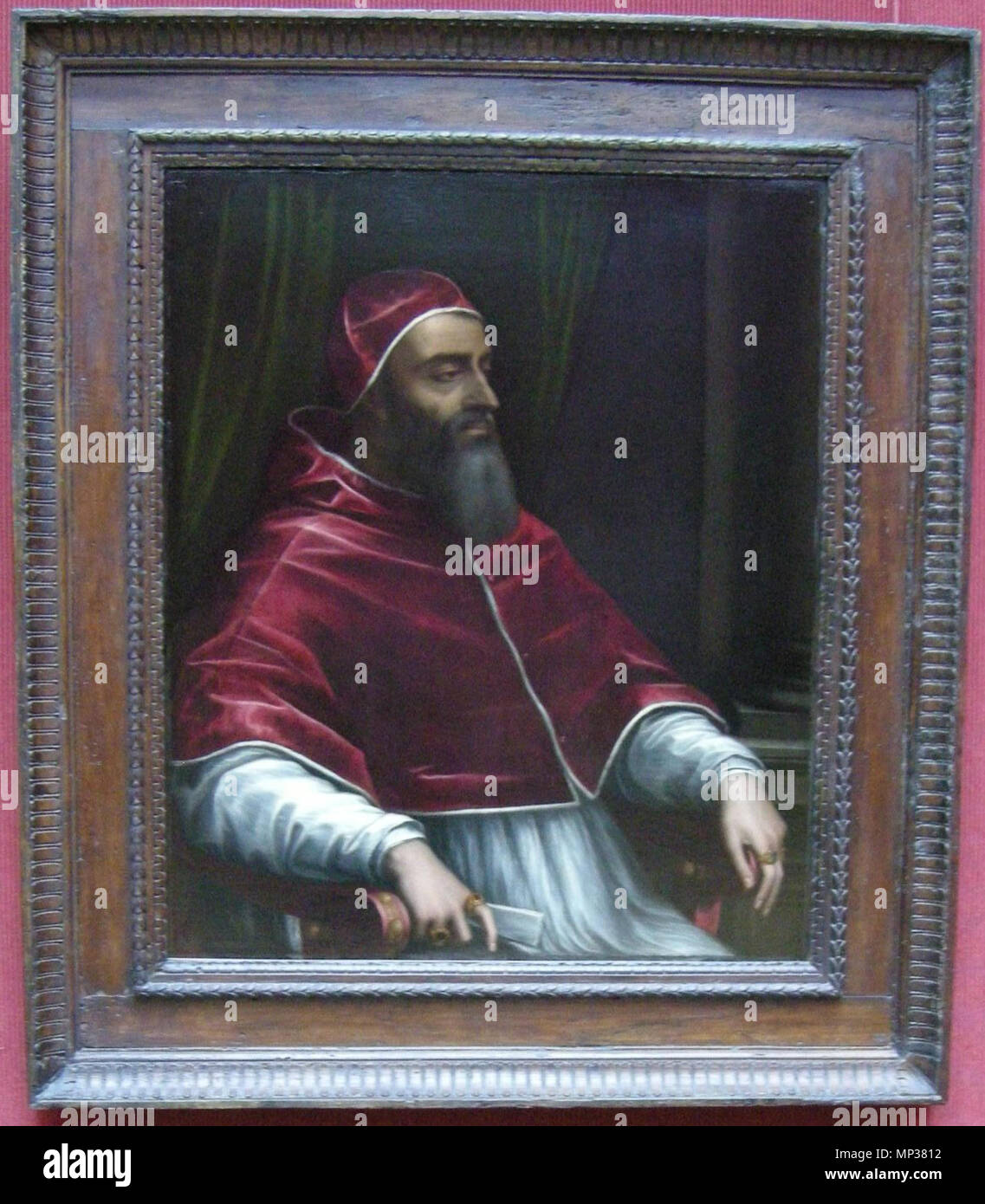 Papst Clemens VII. Porträt von Papst Clemens VII. ca. 1531. 1108 Sebastiano del Piombo, Ritratto di Clemente VII, 1531 Ca. Stockfoto