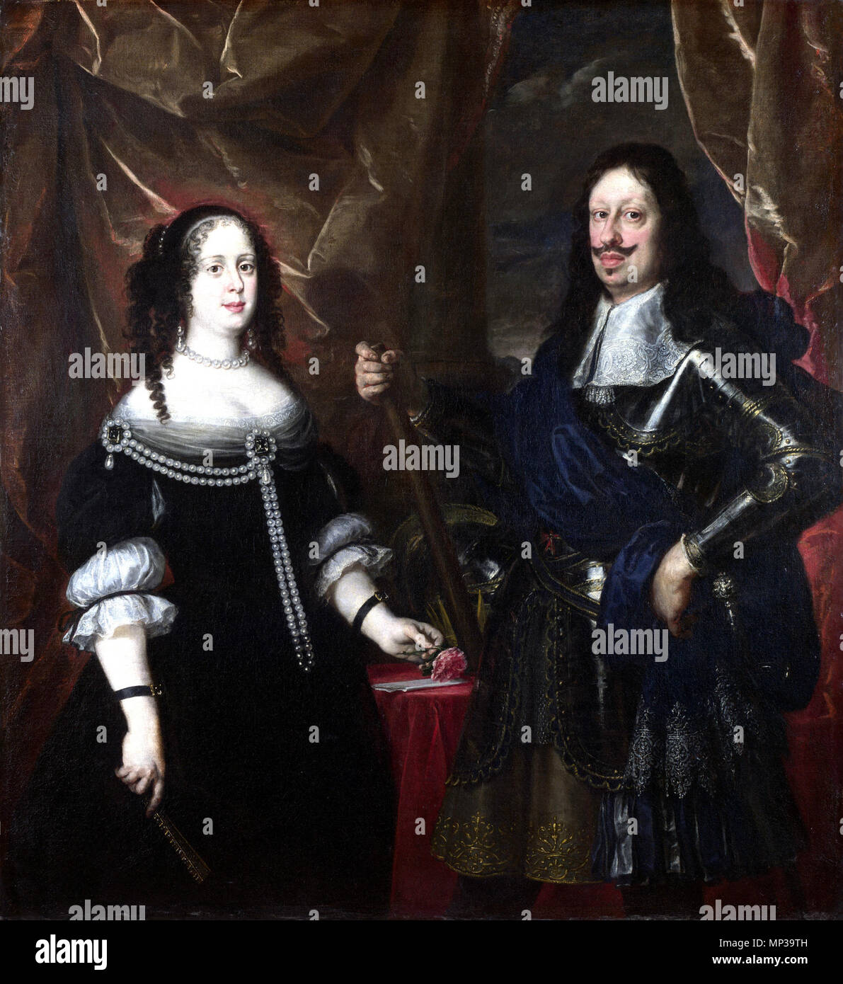 Der Großherzog Ferdinand II. von Toskana und seine Frau vermutlich 1660s. 753 Justus Sustermans004 Stockfoto