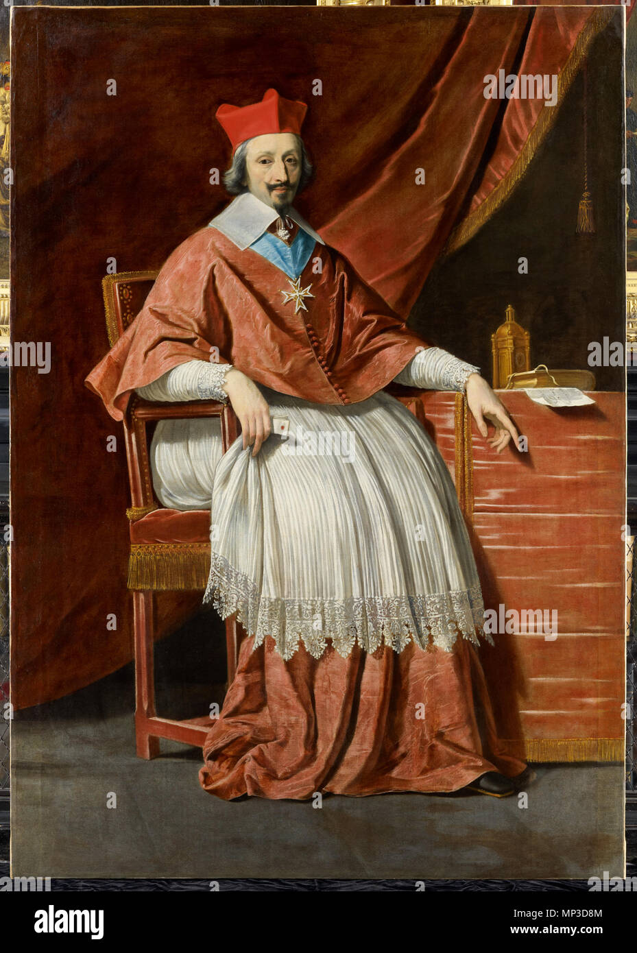 Portrait von Armand Jean du Plessis de Richelieu 1636. 982 Philippe de Champaigne, Le Cardinal de Richelieu Stockfoto
