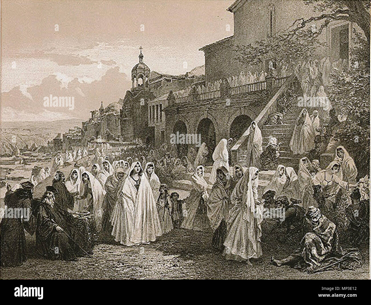 . Français: Tiflis. Pelerinage de femmes à l'église de Petghain (Bethleem). ქართული: ქალების შეკრება ფეთხაინთან. გრიგოლ გაგარინი. Veröffentlicht 1847. Grigorij Gagarin (1810 - 1893) Alternative Namen Grigorij Grigorievich Gagarin Beschreibung russische Künstler, Diplomat, ikonenmaler und Maler Geburtsdatum / Tod 11. Mai 1810 vom 30. Januar 1893 Ort der Geburt / Todes Sankt Petersburg Châtellerault, Frankreich Arbeitsort Russischen Reich, Kaukasus, Tbilissi, Sankt Petersburg Authority control: Q 887801 VIAF: 106966284 ISNI: 0000 0001 2146 4427 ULAN: 500025091 83006301 LCCN: n GND: 117671126 Stockfoto