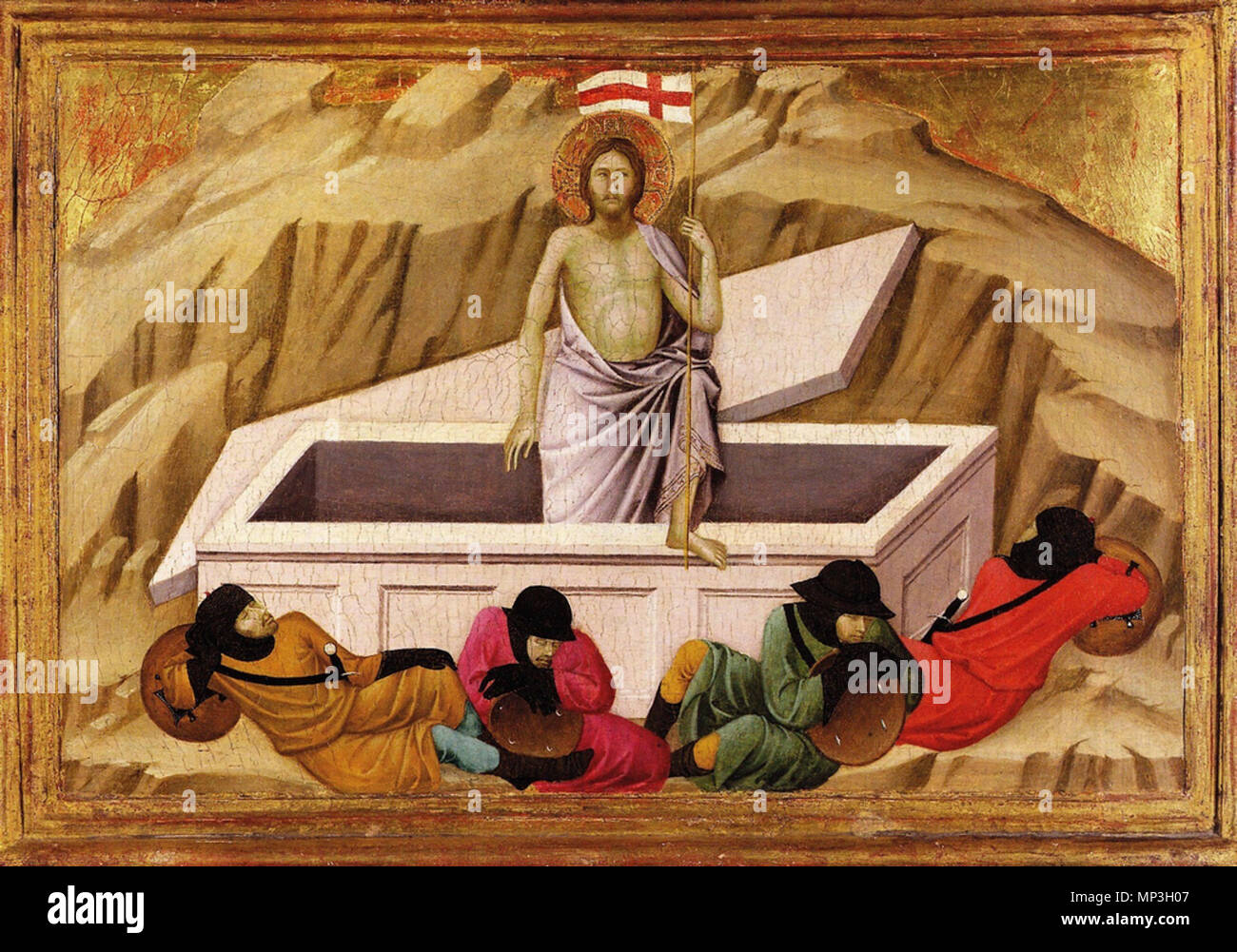 . Italiano: Ugolino di Nerio - Tavole dal Polittico di Santa Croce in Florenz, 1325-1328 Resurrezione, 41,5 x 58,1 cm tempera Materiali e Oro su tavola Collocazione National Gallery, London. 1. juli 2011, 06:28:17. Ugolino di Nerio (1280 - 1330) Beschreibung italienischen Maler und Journalist Geburtsdatum / Tod ca. 1280 ca. 1349 Ort der Geburt / Todes Siena Siena Arbeiten Zeitraum 1 Drittel des 14. Jahrhunderts arbeiten Ort Siena Authority control: Q 1357686 VIAF: ULAN: 500008502 95732987 LCCN: Nr 91028515 WGA: UGOLINO DI NERIO GND: 128819316 WorldCat 1211 Ugolino di Nerio - Polittico di Sant Stockfoto