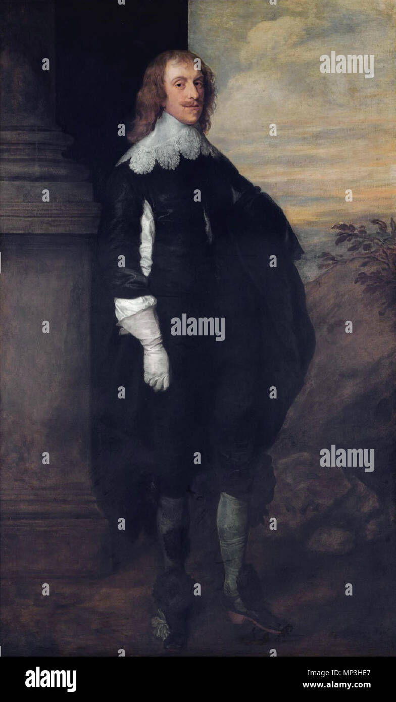 James Heu, 2. Earl of Carlisle (c) 1612-1660. James Heu, 2. Earl of Carlisle (ca. 1612-1660). ca. 1638. Anthony van Dyck (1599 - 1641) Alternative Namen: Anthony Van Dyck, Anthonie van Dyck, Anton van Dijck, Antonis van Deik, Antoon van Dijk, Anthonis van Dyck, Antoine van Dyck Beschreibung flämischen Maler, Zeichner und Grafiker Geburtsdatum / Tod 22. März 1599 vom 9. Dezember 1641 Ort der Geburt / Todes Antwerpen Blackfriars, London Standort Antwerpen (1609-1610, 1615-1620), London (1620 - März 1621), Zaventem (1621), Genua (Oktober 1621 - Februar 1622), Rom (Februar 1622 Stockfoto