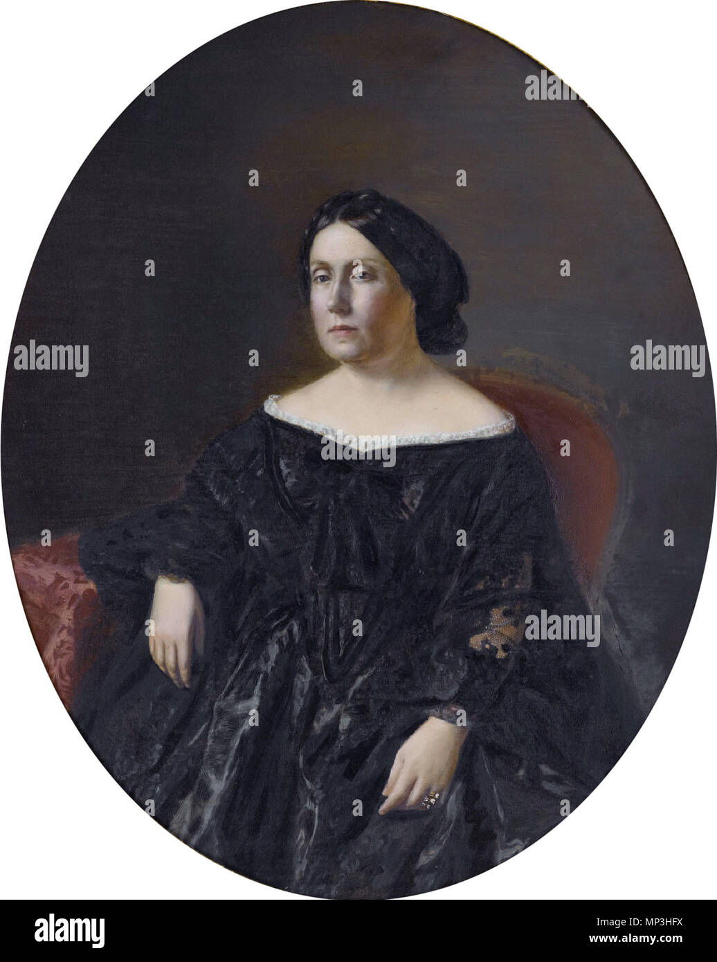 Maria Carolina von Bourbon-Two Sizilien, Gräfin von Montemolin (1820-1861). Englisch: Maria Carolina von Bourbon-Two Sizilien, Gräfin von Montemolin (1820-1861). 19. 857 Maria Carolina von Bourbon-Two Sizilien, Gräfin von Montemolin von Franz Eybl Stockfoto