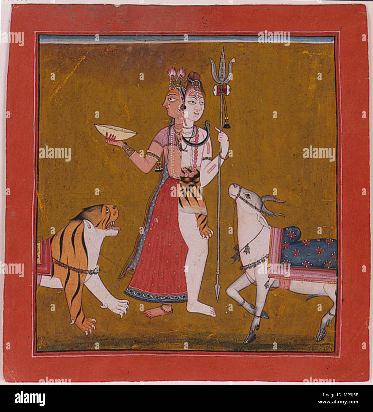 . Englisch: Anzeige Artist: Artist Unknown Erstellungsdatum: Ca. 1715 Display Abmessungen: 7 1/8 in. x 6 13/16-in. (18,1 cm x 17,3 cm) Kreditlinie: Edwin Binney 3 Sammlung Beitritt Artikelnummer: 1990.1067 Sammlung: <a href='Http://www.sdmart.org/art/our-collection/asian-art' rel='nofollow'> Die San Diego Museum der Kunst</a>. 6. September 2011, 14:08:02. Englisch: thesandiegomuseumofartcollection 1115 Shiva Ardhanarishvara (6124521801) Stockfoto