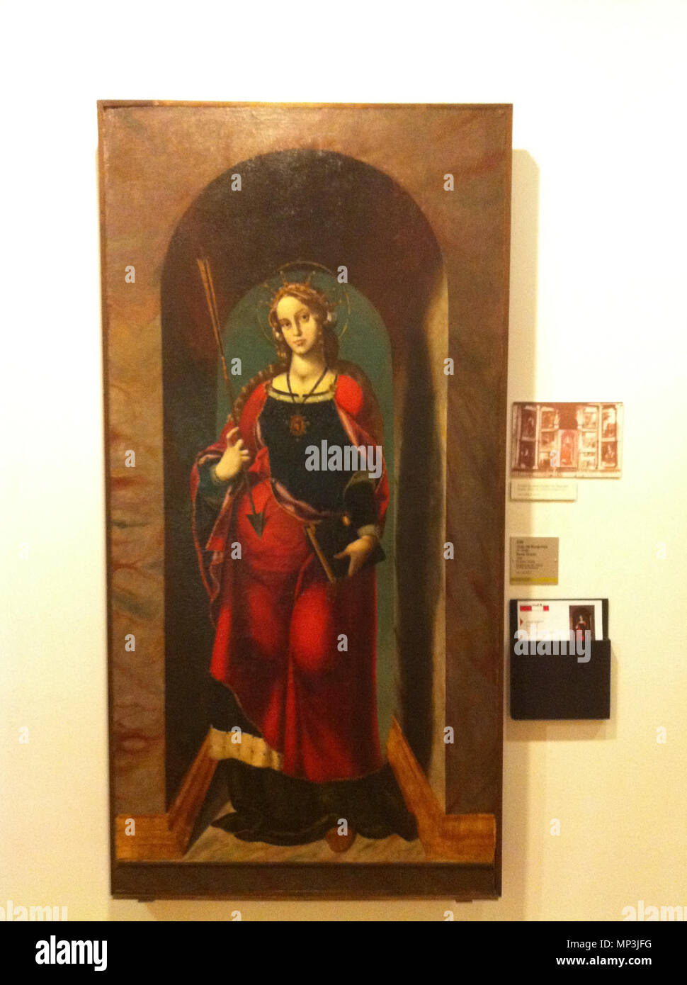 Taula de Santa Úrsula entfernt befindet. Deutsch: Retaule exposat en el Museu d'Art de Girona. zwischen ca. 1520 und ca. 1525. 914 Museu d'Art de Girona (100) Stockfoto