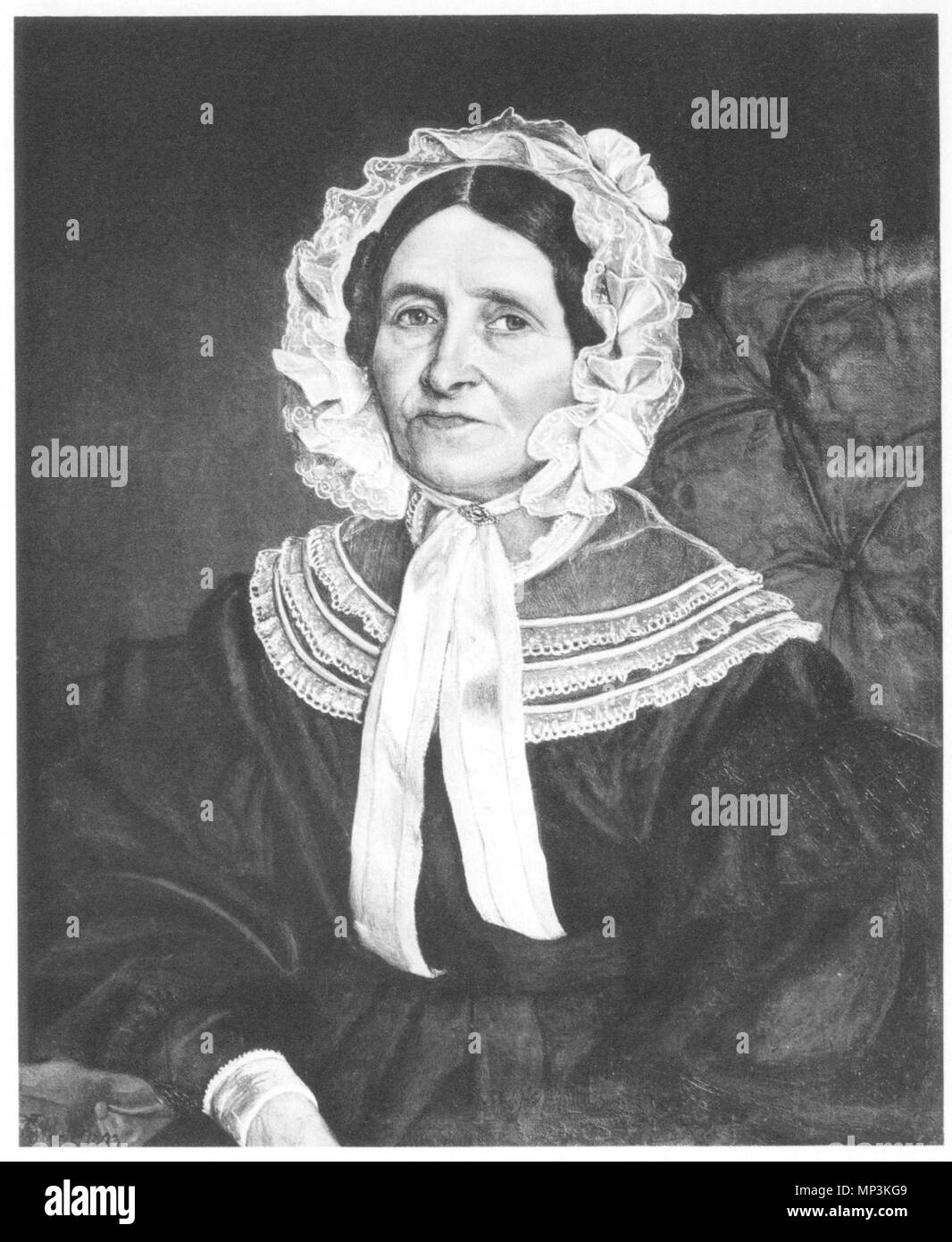 1077 Rudolf Friedrich Wasmann Frau Pastor Hübbe Stockfoto