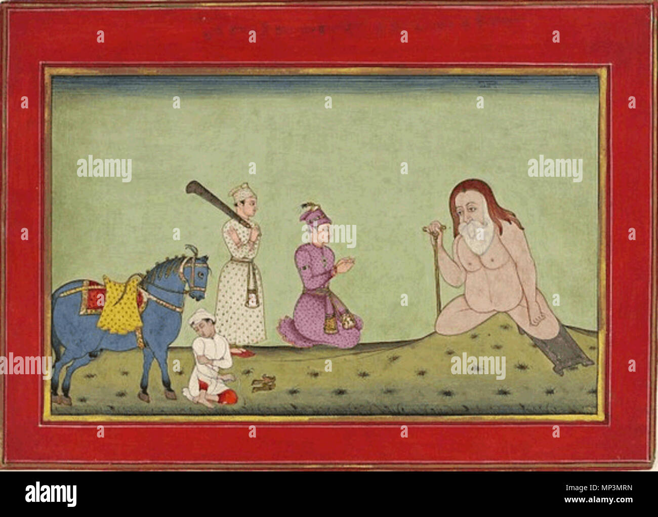 1028 Prinz Besuche, die einen ASKETISCH-Kedara Ragini Stockfoto