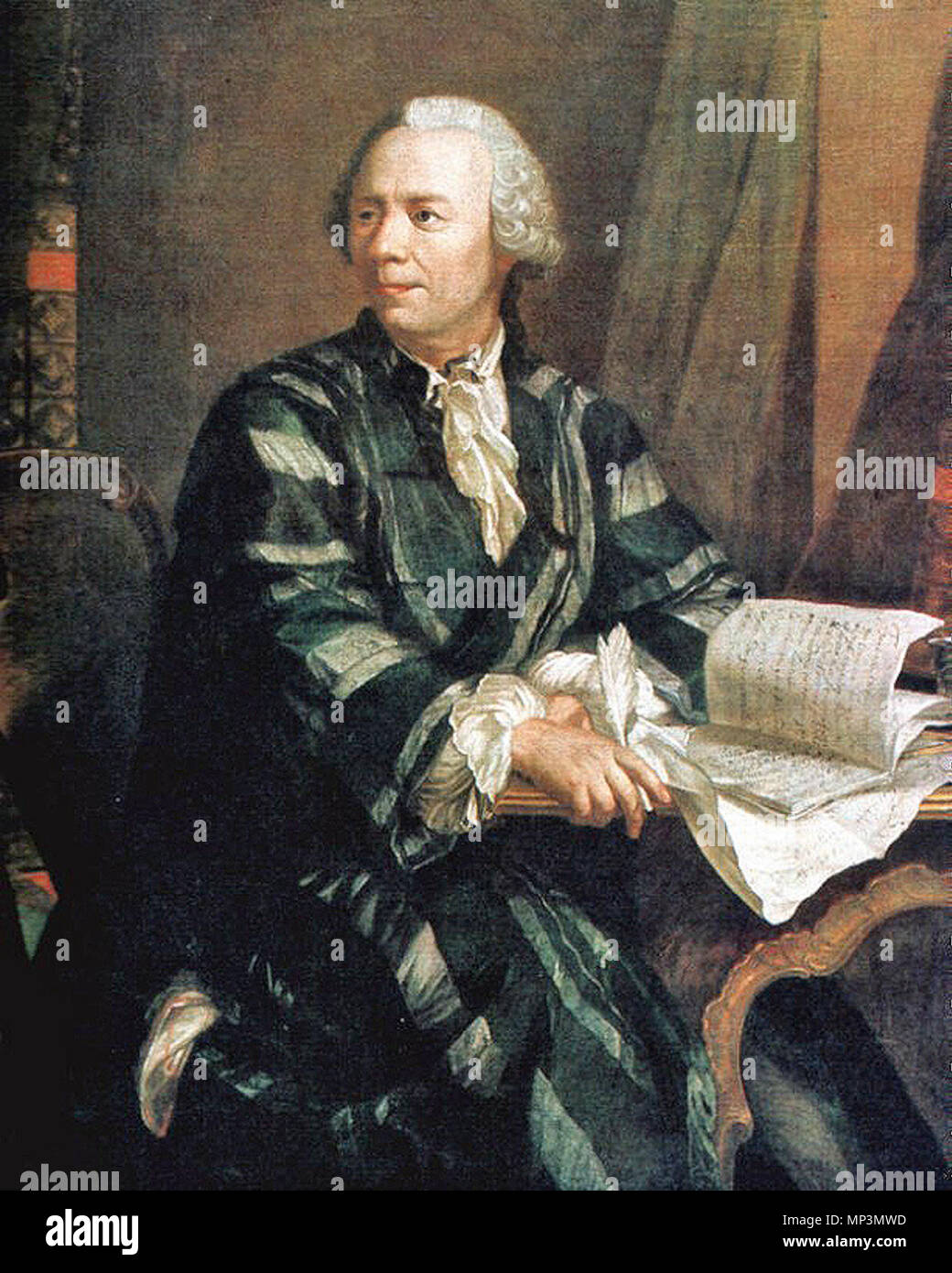 Leonhard Euler (1707-1783) 18 c 1756. 804 Leonhard Euler 2 Stockfoto
