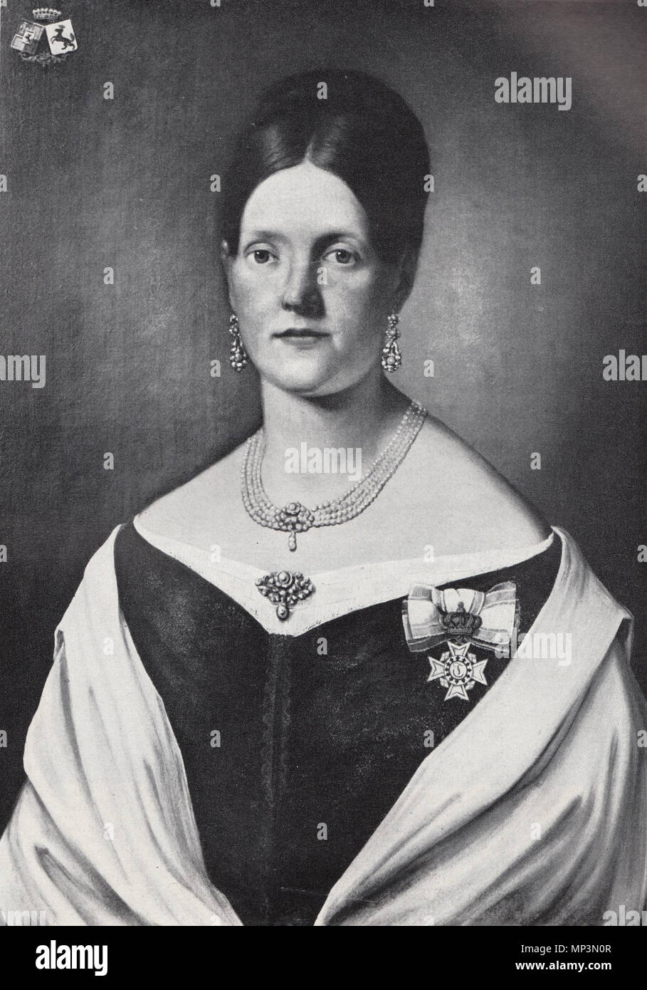 . Maria Theresia von westernach zu Kronburg, Ehefrau des Maximilian von Vequel-Westernach Vequel, ab 1852, 1819-1896. 19. 858 Maria Theresia von westernach Stockfoto