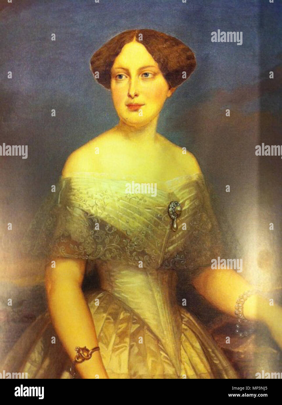 . Englisch: Königin Louise von Schweden und Norwegen. ca. 1868. Unbekannte Künstler aus dem 19. Jahrhundert 826 Louise von Schweden &Amp; Norwegen (1850) c 1868 Stockfoto