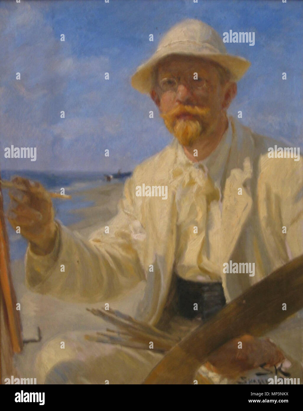 776 P S Krøyer 1897-Selvportraet Stockfoto