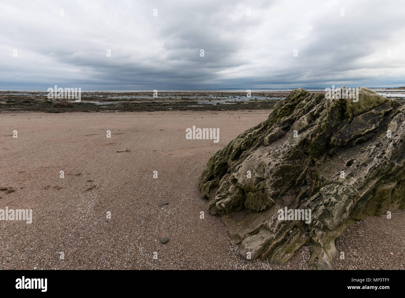 Ayr Strand Schottland Stockfoto