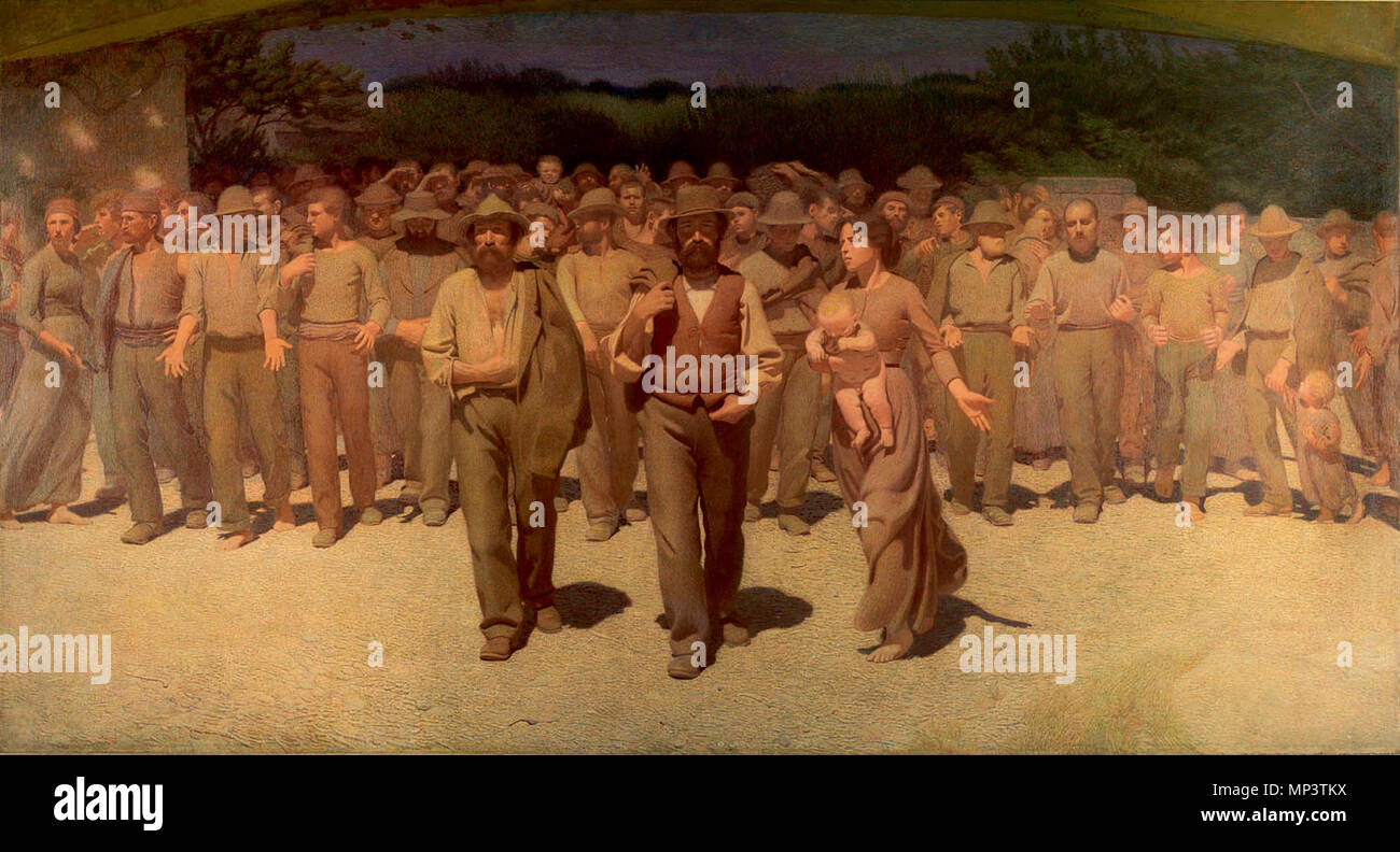 Italienisch: Il Quarto Stato Die vierte Estate 1901. 1034 Quarto Stato Stockfoto