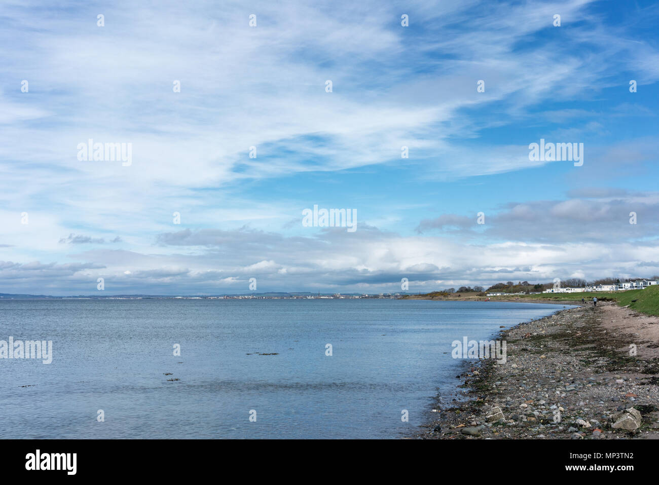 Ayr Strand Schottland Stockfoto