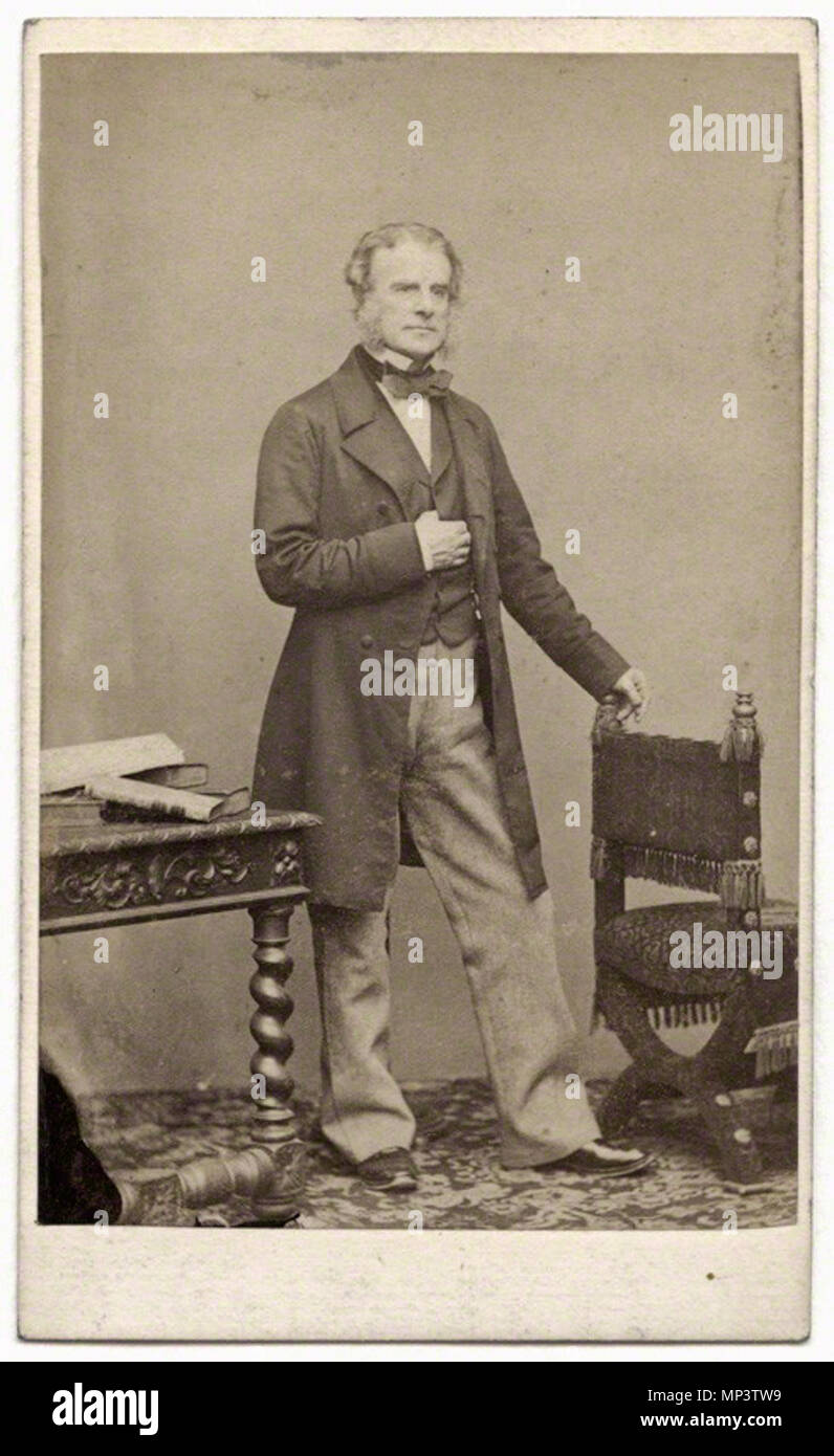 Von Charles Allen Duval, eiklar Carte-de-Visite, 1863. Englisch: Porträts von en: Johannes Wilson-Patten, 1. Baron Winmarleigh. 1863. Charles Allen Duval (1810-1872) 735 John Wilson-Patten Stockfoto