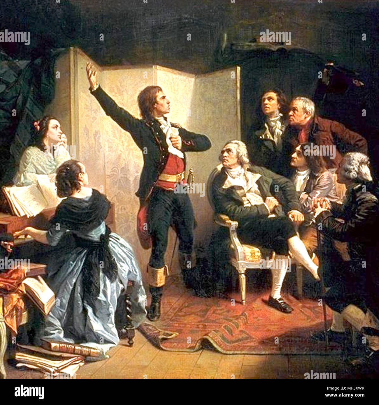 . Français: Rouget de Lisle chantant La Marseillaise. 22 August 2012, 18:51 (UTC). Pils - Rouget de Lisle chantant La Marseillaise.jpg: Isidore Pils (- 1875) Alternative Namen Isidore-Alexandre-Augustin Pils Beschreibung Französische Maler Geburtsdatum / Tod 19. Juli 1813 und 7. November 1815, den 3. September 1875 Ort der Geburt / Todes Paris Douarnenez Authority control: Q 708968 VIAF: 54264563 ISNI: 0000 0001 0796 3668 ULAN: 500022835 LCCN: Nr 90024708 WGA: Pils, Isidore-Alexandre-Augustin WorldCat abgeleitete Arbeit: Racconish 998 Pils - Rouget de Lisle chantant La Marseillaise 7/8 Stockfoto