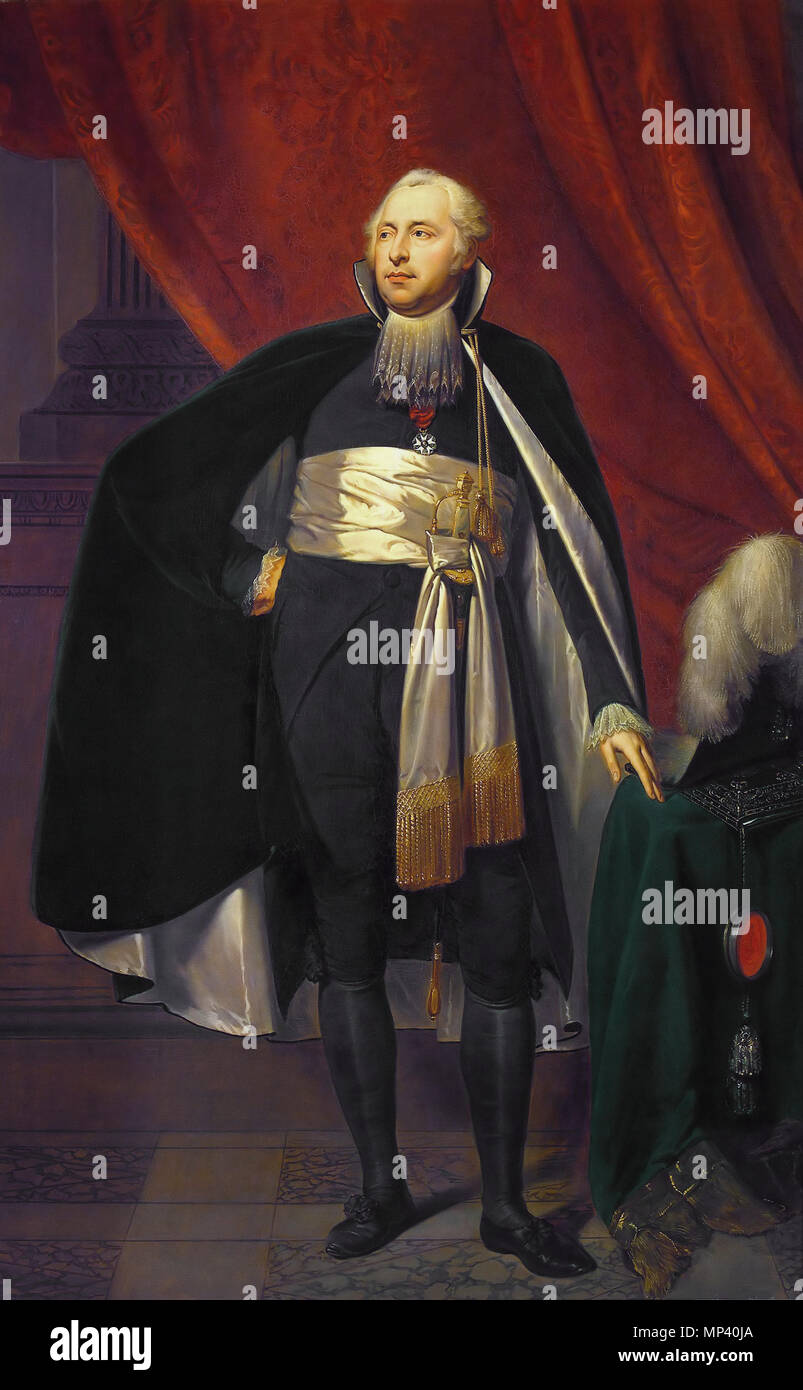 . Portret van Rutger Jan Schimmelpenninck (1761-1825), Raadspensionaris van de Bataafse Republiek (1805-1806). Kasteel Nijenhuis, Diepenheim. ca. 1805. 1100 Schimmelpenninck Stockfoto